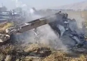 حادثه مرگبار در محور قصیرا کوار؛ جانباختن کارگر خفری در سانحه آتشسوزی خودرو