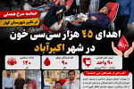 اهدای ۴۵ هزار سیسی خون در اکبرآباد کوار؛ حماسهای از جنس ایثار و همدلی